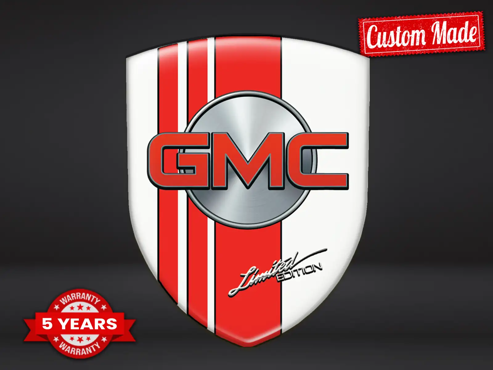 GMC Heckscheibenaufkleber Premium Modern Hochwertig